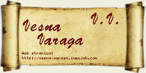 Vesna Varaga vizit kartica